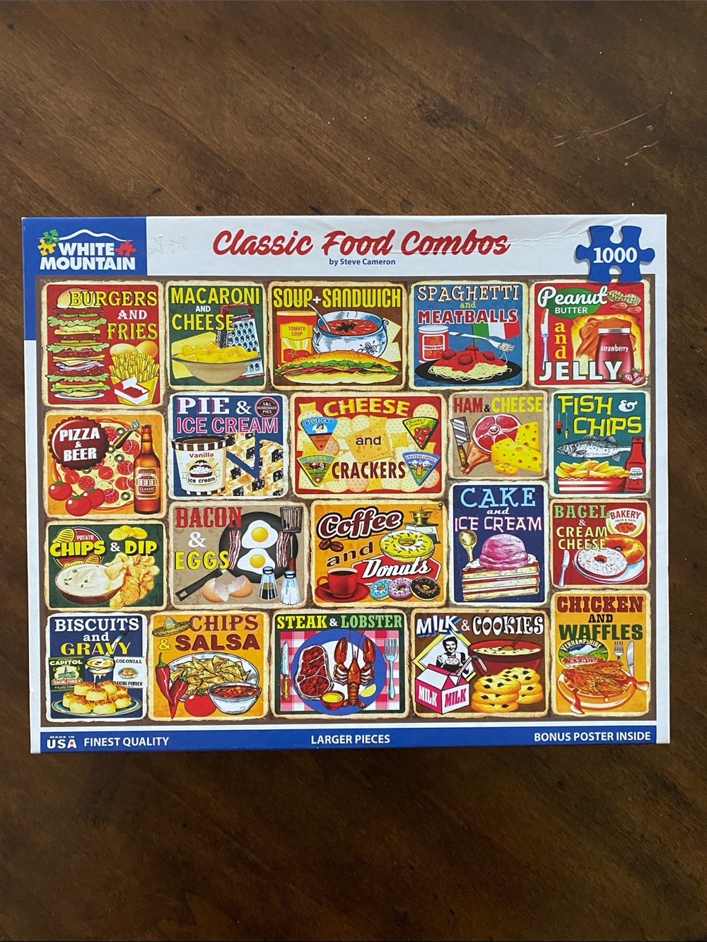 White Mountain • Classic Food Combos • 1000 Piece Jigsaw Puzzle